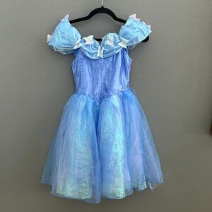 Vintage Disney Parks Cinderella Butterfly Princess Dress Sz 7/8 Holographic